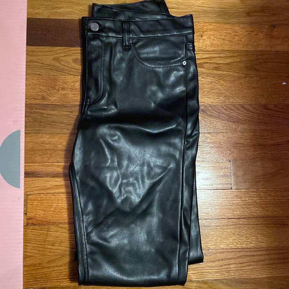 H&M Slim Fit Men’s Leather pants size 28/30